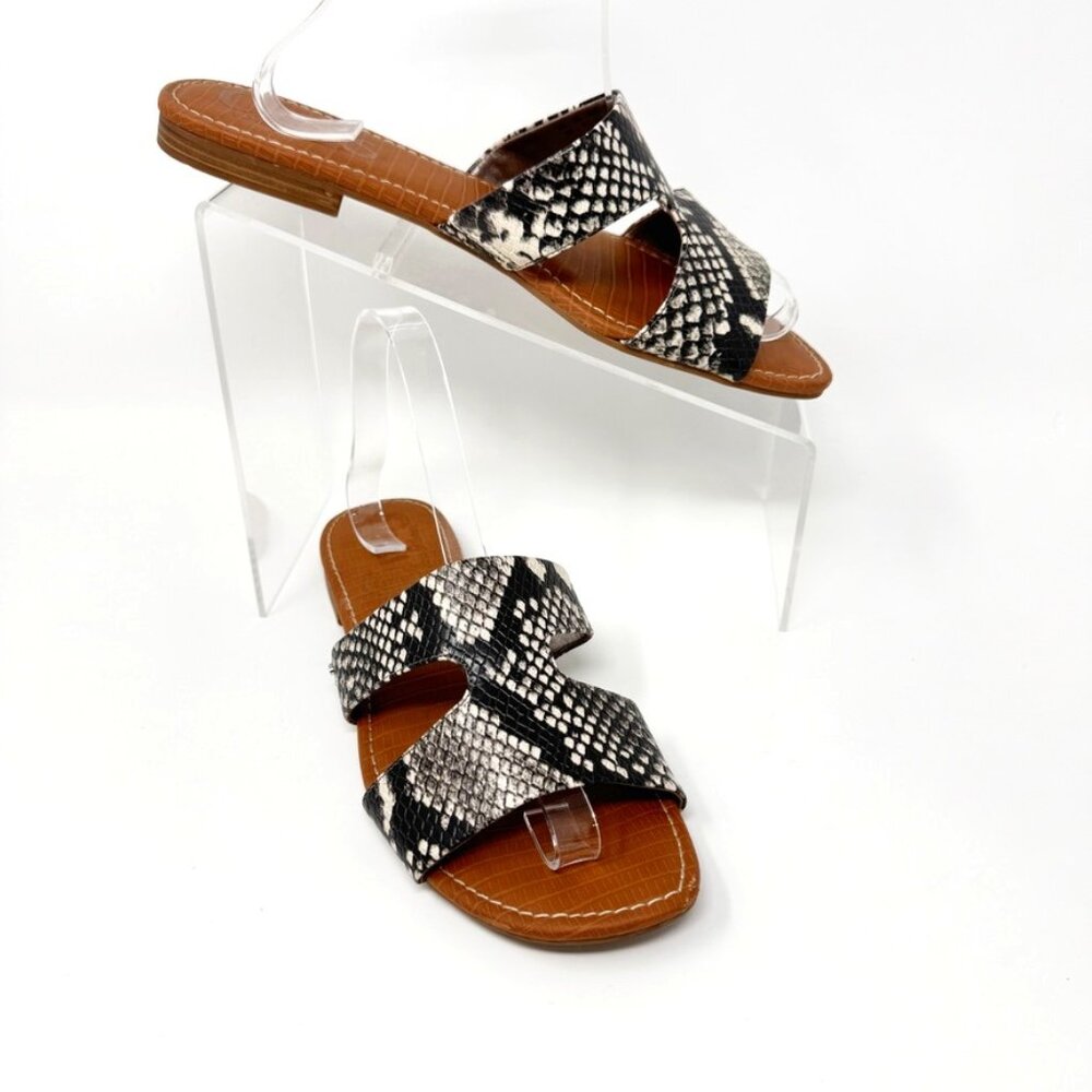 Circus by Sam Edelman Womens Reptile Print Slip on Sandal Size 9